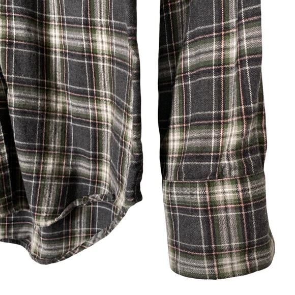 Ernest Hemingway Long Sleeve Flannel Cotton Shirt Size 37 14.5 - Picture 6 of 7